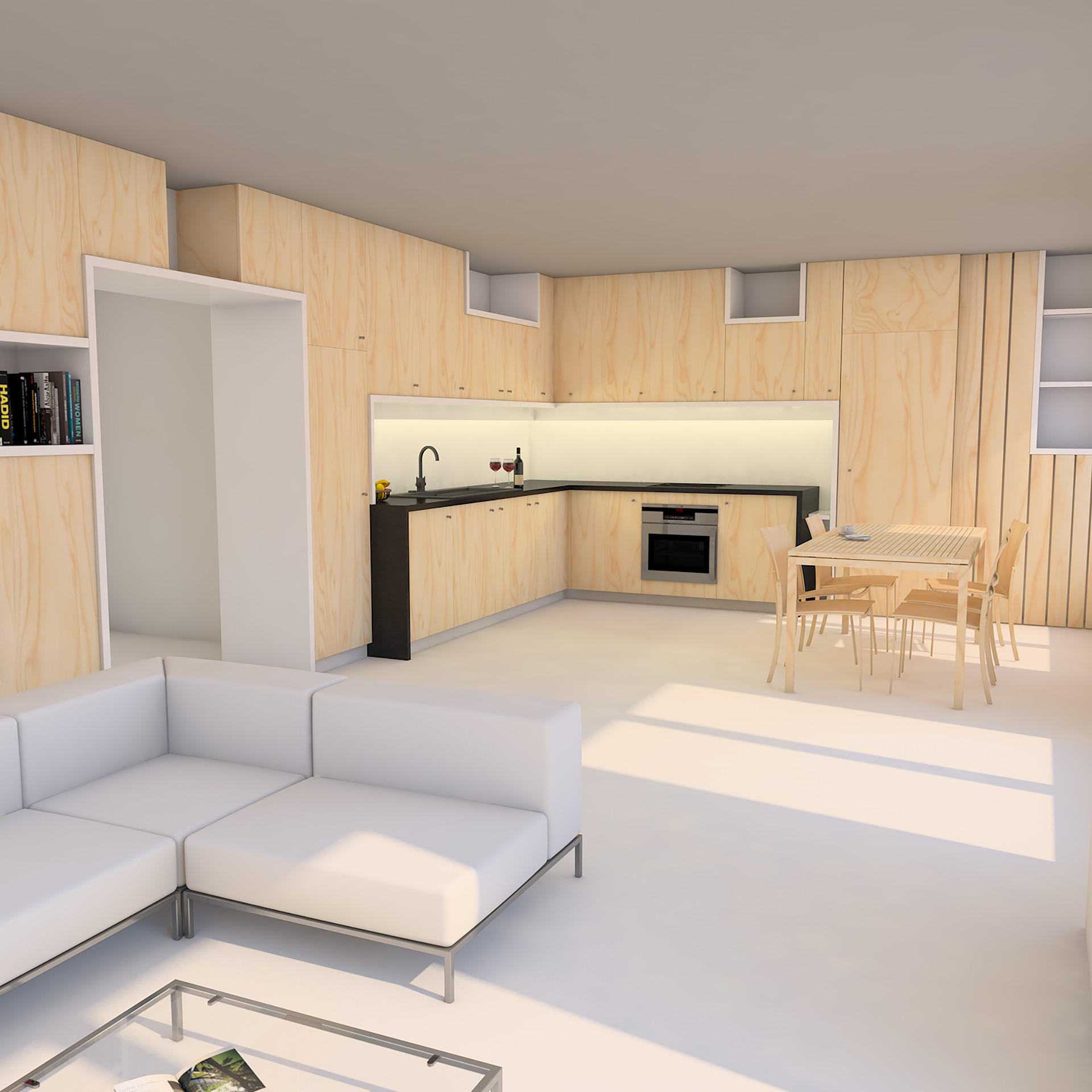 Appartement Parisien 01 - Architecture 3D - AIME DESIGN