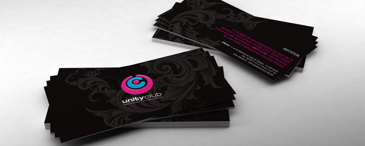 Unity Club - Carton d'invitation